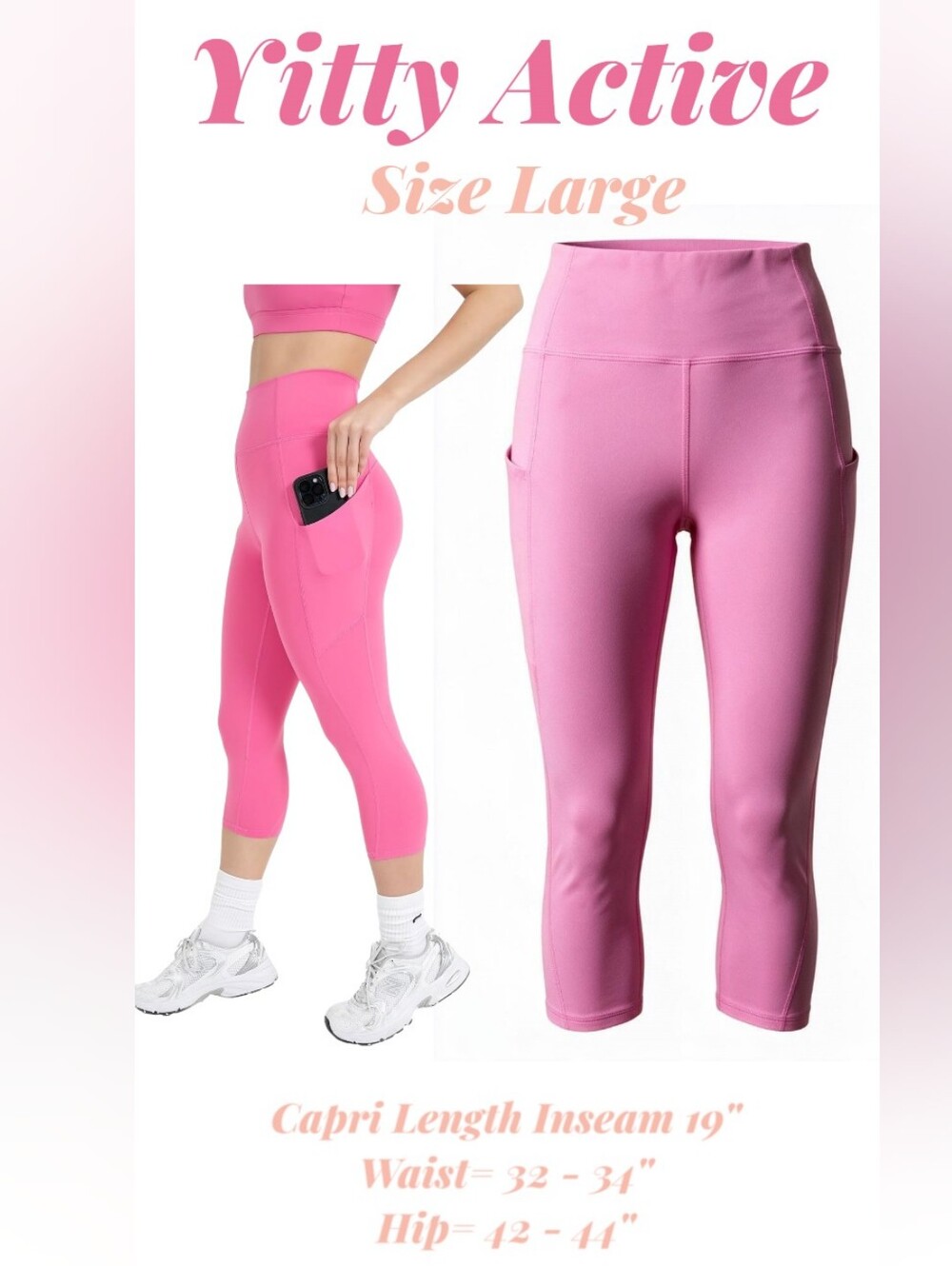 YITTY Active Ultraluxe High-Waist Capri Leggings | Beach Party